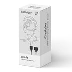 Câble de charge USB magnétique noir — détail texture surface