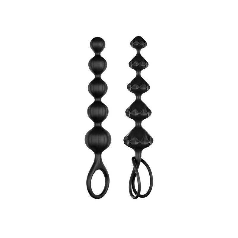 Chapelet anal en silicone perles graduées — détail produit