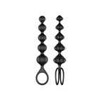 Chapelet anal en silicone perles graduées — vue de dos