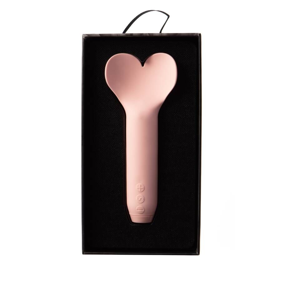 Mini vibromasseur bullet à pointe cœur Amour — détail base