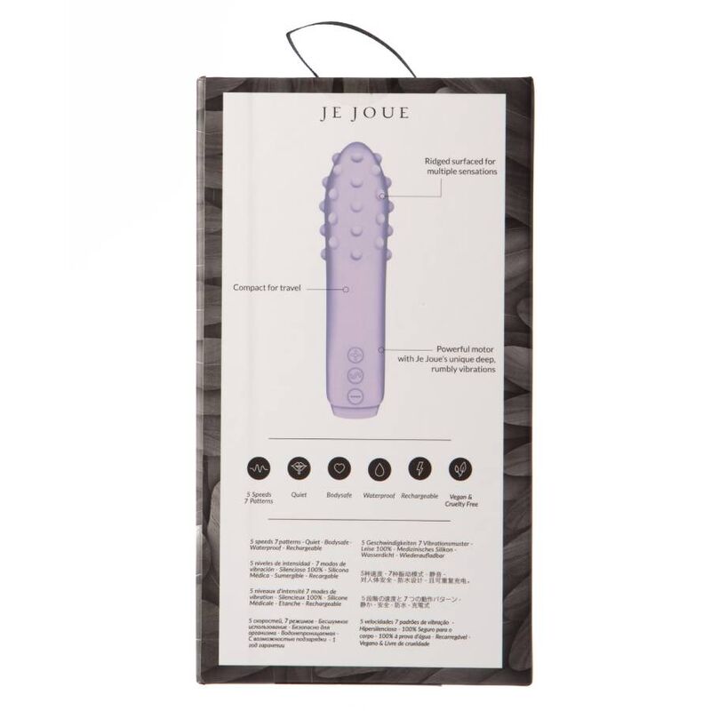 Mini vibromasseur multi-surfaces Duet — détail texture surface