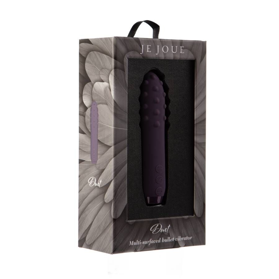 Mini vibromasseur multi-surfaces Duet — finition matière
