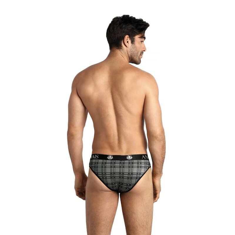 Slip homme microfibre à carreaux Balance — détail produit