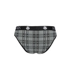 Slip homme microfibre à carreaux Balance — vue de dos