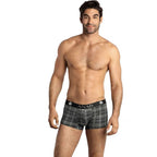 Boxer homme microfibre à carreaux Balance — vue principale