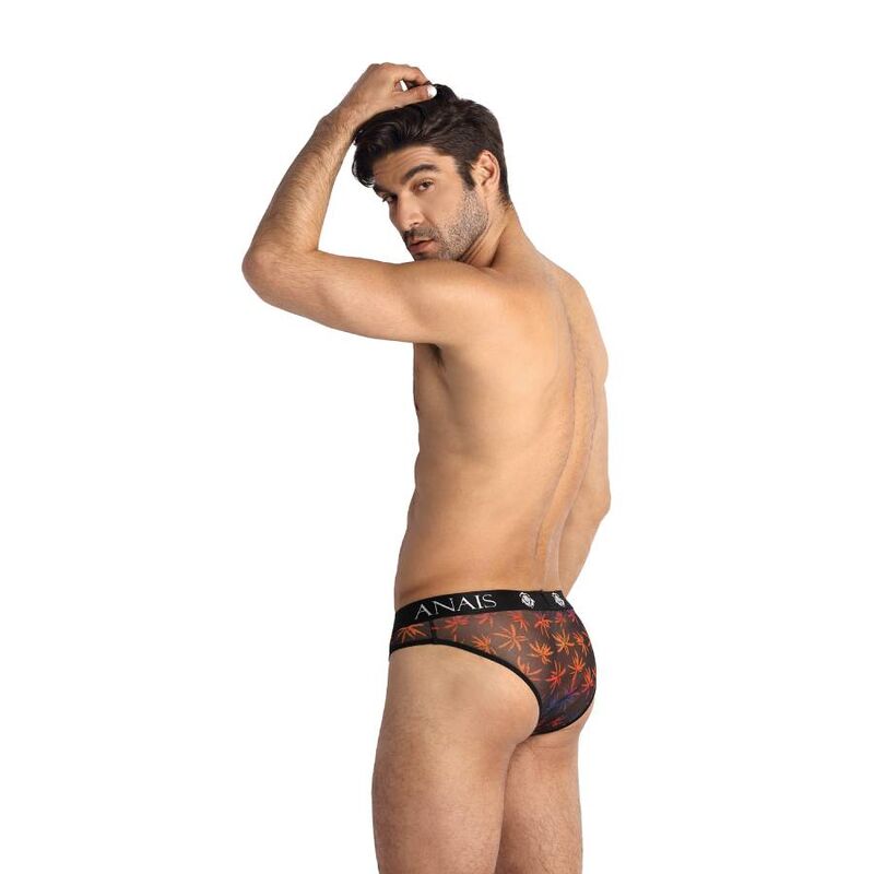 Slip homme tulle Chill imprimé palmiers — vue rapprochée