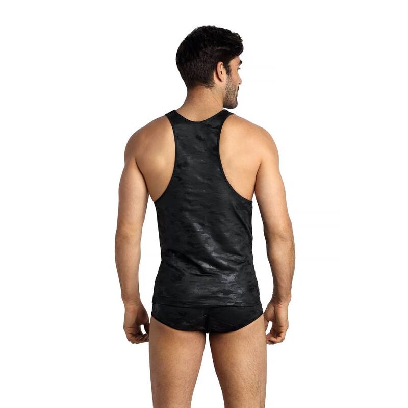 Débardeur homme microfibre sensuel Electro — détail produit