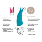 Vibromasseur clitoridien à picots flottants — détail base