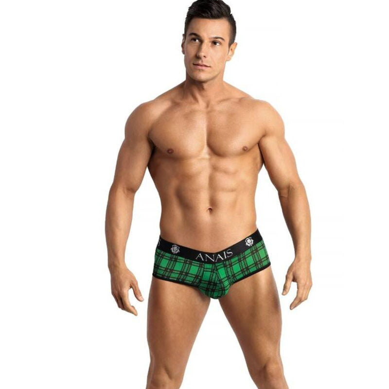 Jockstrap homme sexy à carreaux en lycra — détail produit