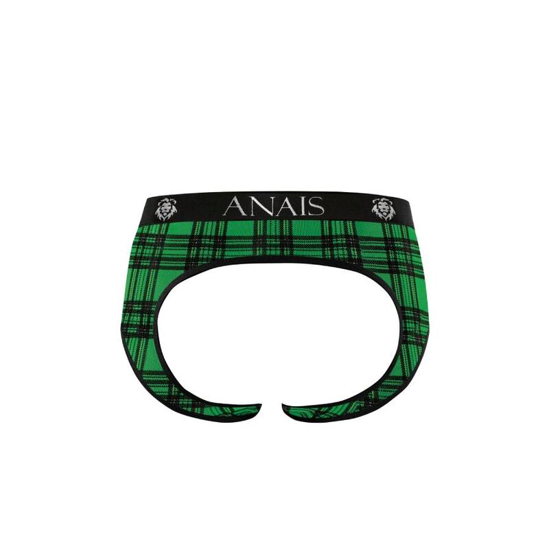 Jockstrap homme sexy à carreaux en lycra — vue de dos