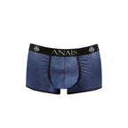 Boxer homme tulle et rayures satinées Naval — vue de profil