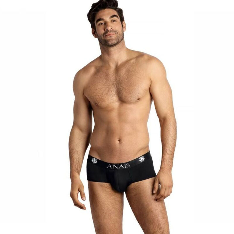Slip homme microfibre noire sensuel Essence — détail texture surface