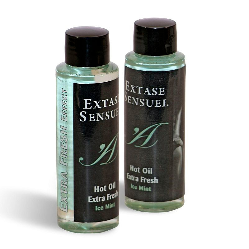 Huile de massage glacée menthe-eucalyptus 100 ml — vue de profil