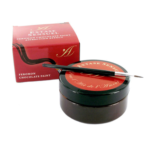 Peinture corporelle comestible chocolat 50 ml — détail produit