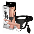 Harnais pénis gonflable Click Harness néoprène cuir vegan — vue principale
