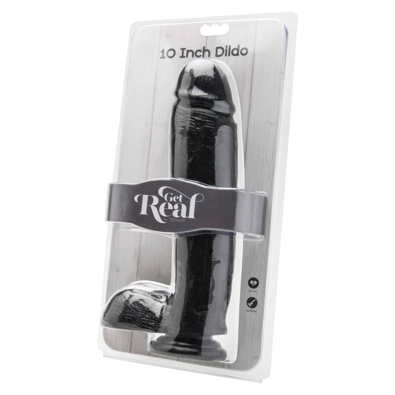 get real gode 25 5 cm avec boules noires