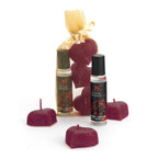 Coffret Nuits de soie bougies et gel lubrifiant — détail produit