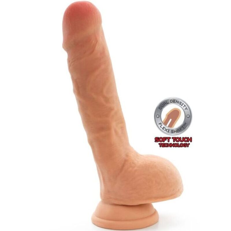 Gode réaliste double densité veiné Get Real — vue de dos