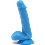Gode réaliste coloré à testicules et ventouse — vue principale
