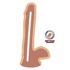 get real gode double densite 17 cm balles peau