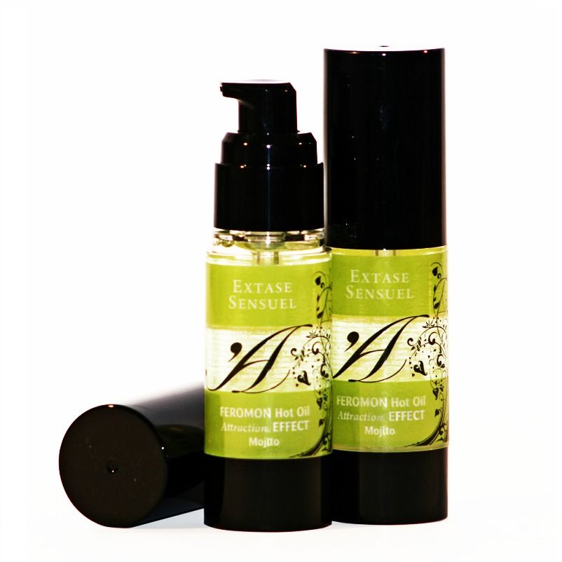Huile de massage chauffante saveur mojito 30 ml — détail produit