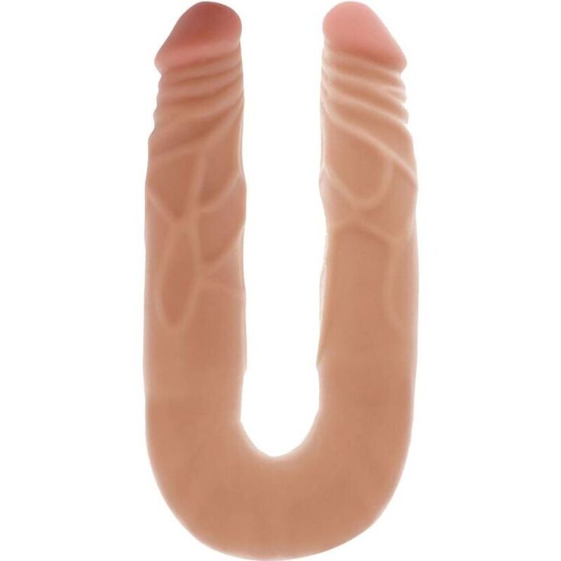 Double gode réaliste flexible à deux extrémités — emballage produit