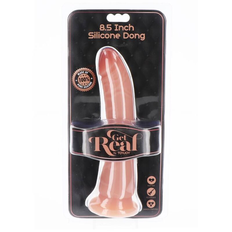 Gode réaliste en silicone avec ventouse — vue de dos