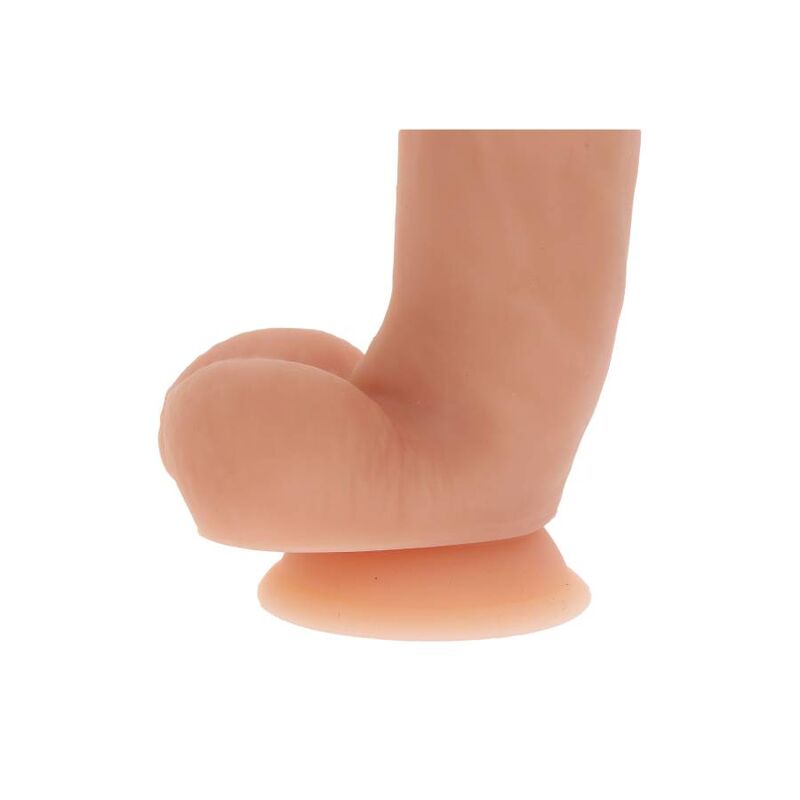 Gode réaliste en silicone avec testicules Get Real — vue de profil