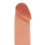 Gode réaliste en silicone avec testicules Get Real — vue rapprochée