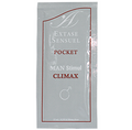 Dosette pocket Extase Sensual Man Stimul Climax de face : sachet argent format voyage de creme stimulante chaud-froid pour lui, pratique et discret a emporter.