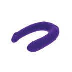 Double gode réaliste en silicone forme U — détail texture surface
