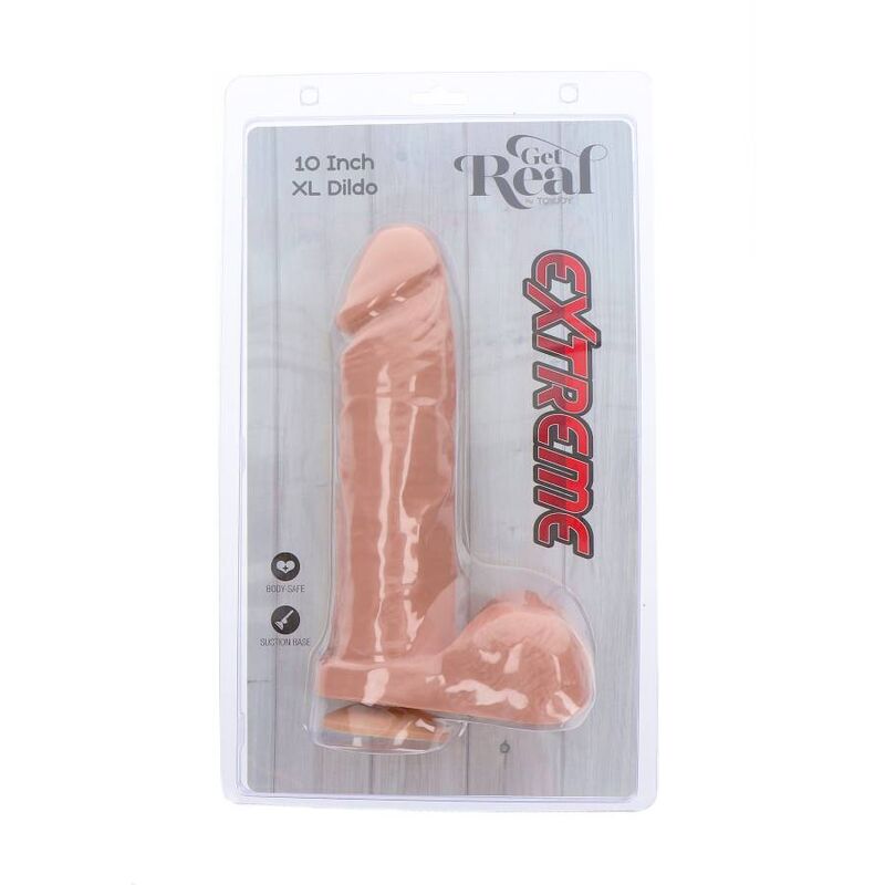 Gode XXL réaliste à ventouse Extreme Get Real — détail texture surface