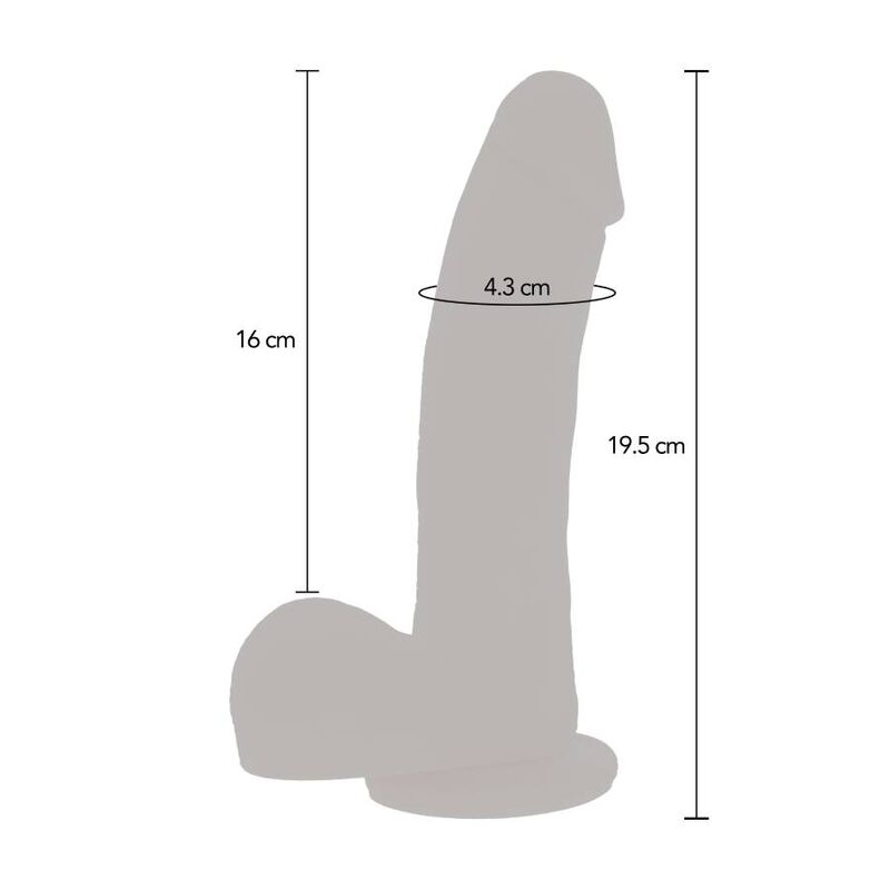 Gode réaliste à mouvement de pousse en silicone — détail texture surface