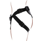 Harnais strap-on Get Real noir avec anneaux silicone — emballage produit