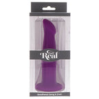 Gode ventouse en silicone violet — vue rapprochée