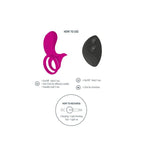 xocoon bague stimulateur de couples fuchsia