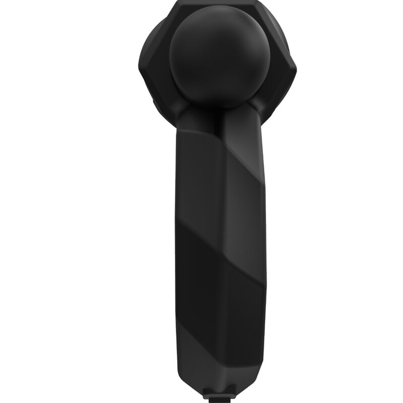 Balle vibrante amovible de l'anneau Maximus 55 Bathmate, capsule noire sur manche torsadé, accessoire rechargeable apportant les vibrations à l'anneau pénien.