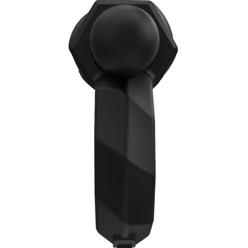 Balle vibrante amovible de l'anneau Maximus Bathmate en silicone noir, capsule arrondie sur manche torsadé, accessoire rechargeable à 10 modes de vibration.