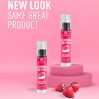 Lubrifiant 2-en-1 effet chaleur fraise et crème 50 ml — vue de dos