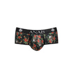 Slip homme jambes courtes roses et têtes de mort — vue de profil