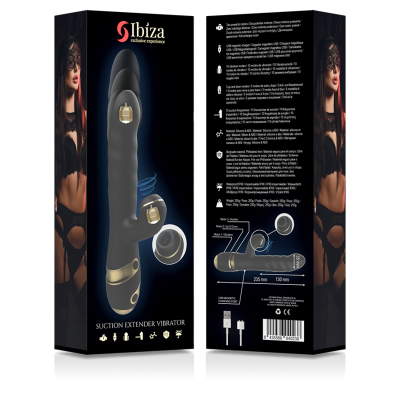 Ibiza Technology suction clitoral stimulator and vibratory massager