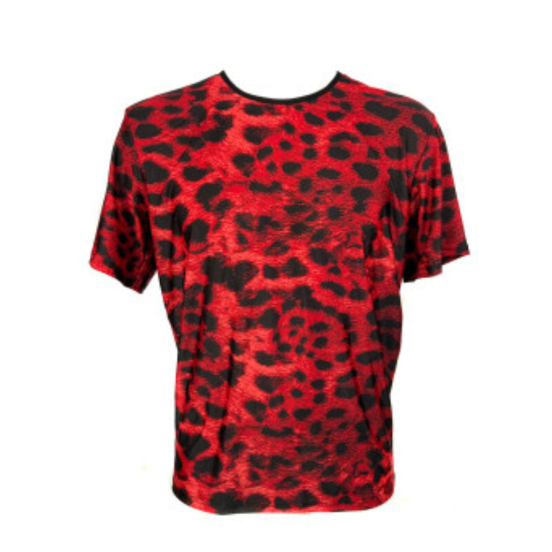 T-shirt homme microfibre Sauvage imprimé animalier — vue de profil