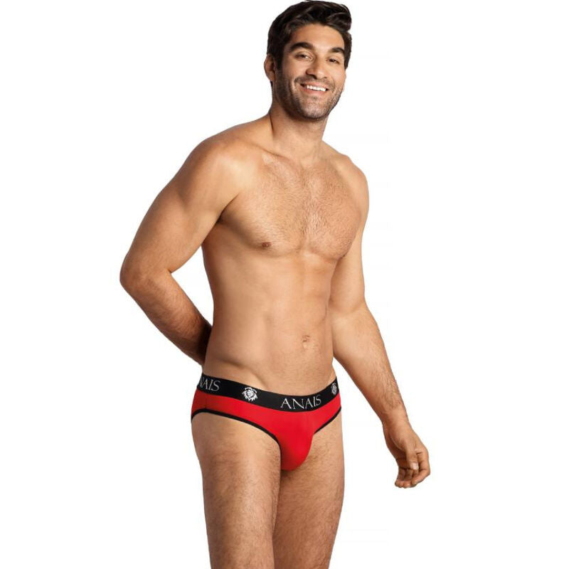 Slip homme microfibre rouge Soul — détail texture surface