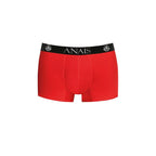 Boxer homme microfibre rouge à bordure noire Soul — vue de profil