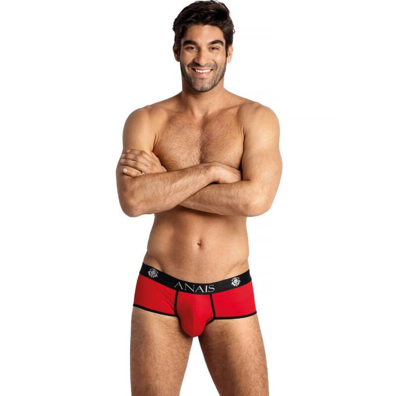 Slip homme microfibre sportif rouge et noir — vue principale
