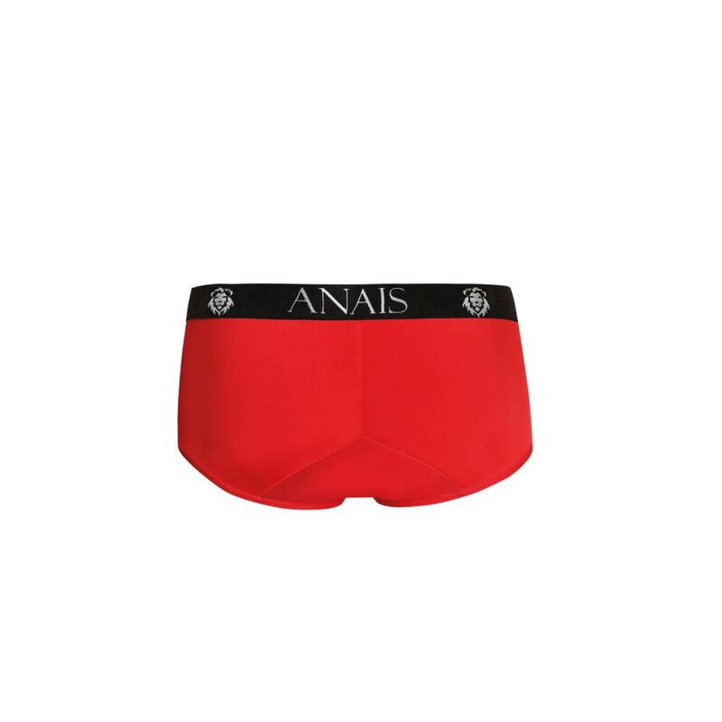 Slip homme microfibre sportif rouge et noir — vue de dos