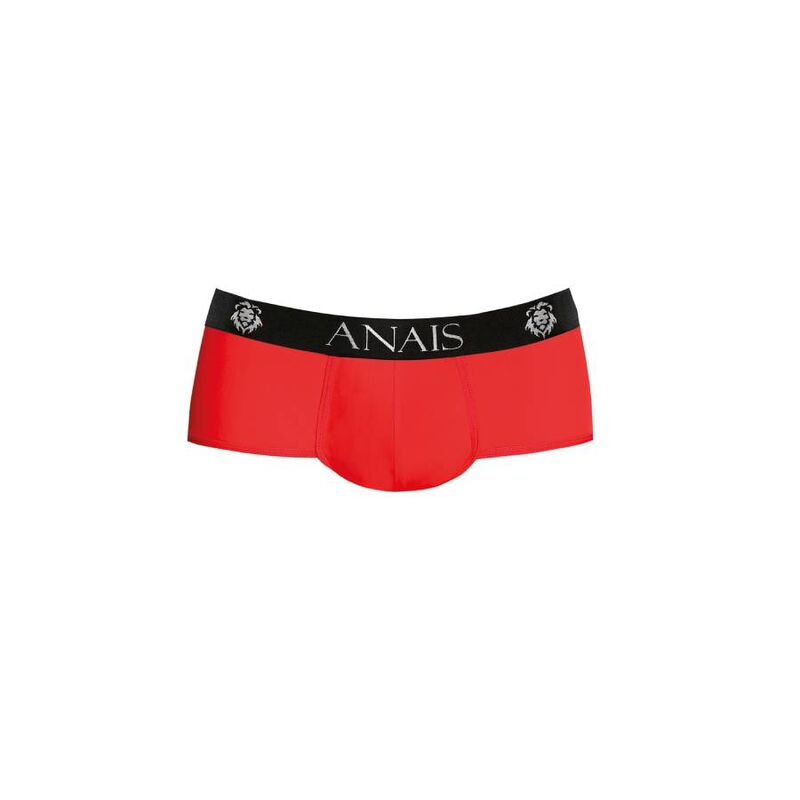 Slip homme microfibre sportif rouge et noir — vue de profil