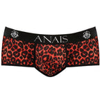 Slip homme microfibre rouge imprimé animal Tribal — détail base