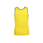 Debardeur Tokyo jaune sans manches vu de dos sans modele, maille extensible lumineuse, dos echancre, style classique et tendance Anais.
