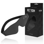 Masque BDSM en cuir végan doublé néoprène — détail produit